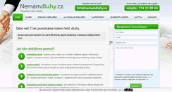 Desktop Screenshot of nemamdluhy.cz