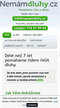 Mobile Screenshot of nemamdluhy.cz